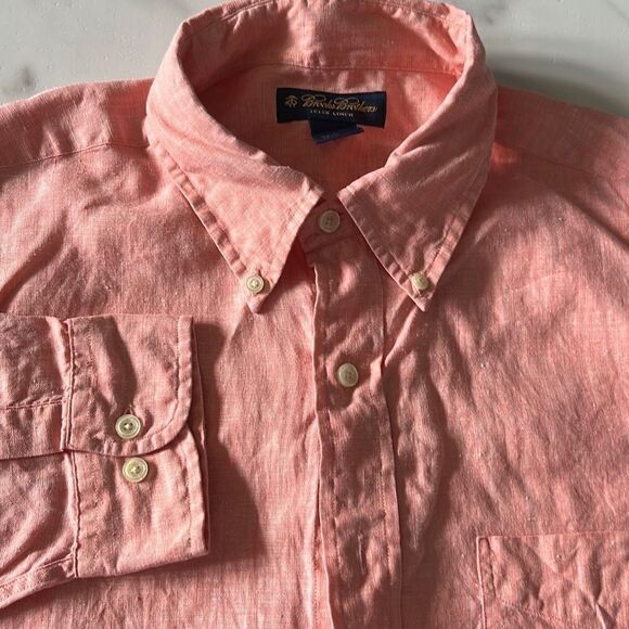 Brooks Brothers Irish Linen Button Down Sz. XL - Picture 1 of 7